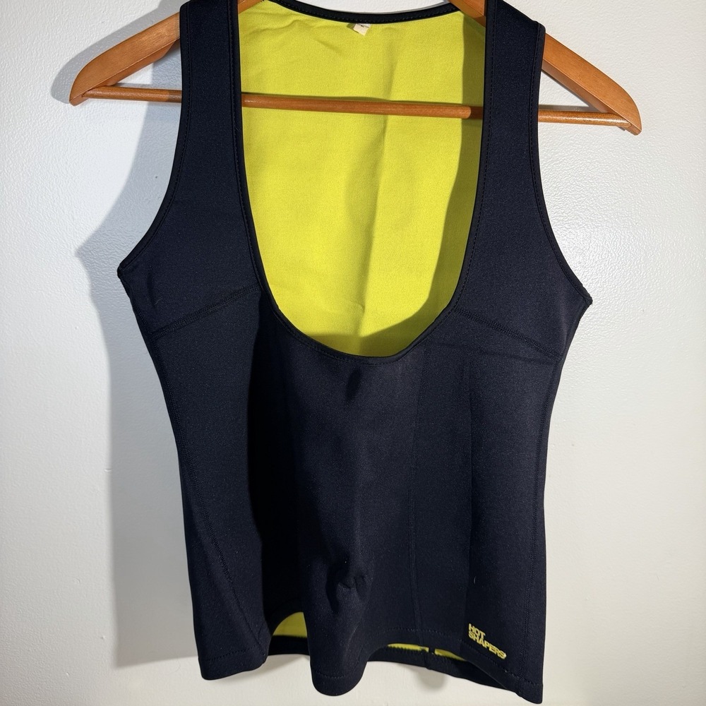 Women's Hot Shapers Size L Black Sweat Vest Workout Sauna Suit Waist Trimmer